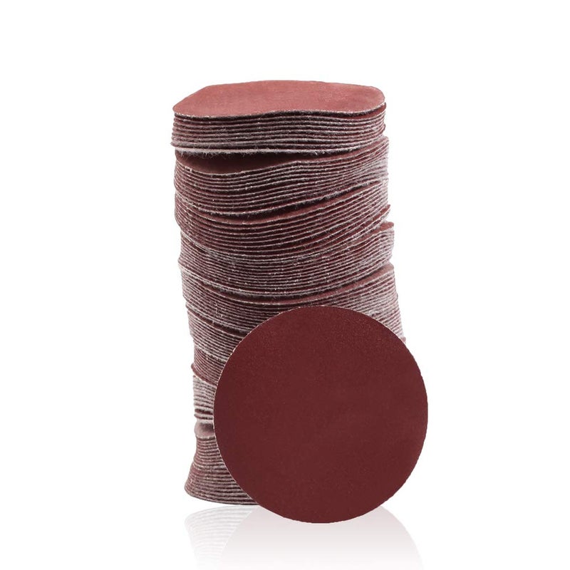 SPEEDWOX Hook and Loop Sanding Discs 100pcs 2 inch 600 Grit Sandpaper for Sanders Drill Grinder Rotary Tools Attachment Woodworking Wood Auto, No Hole - Image 1
